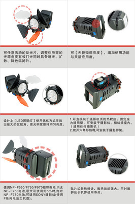 福圖仕photoolex P-VL01專業(yè)LED婚慶攝影補(bǔ)光燈 通用攝影照明新選擇